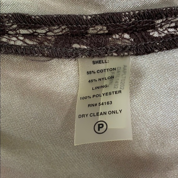 Andrew Marc New York brown tan lace midi dress - Picture 7 of 8